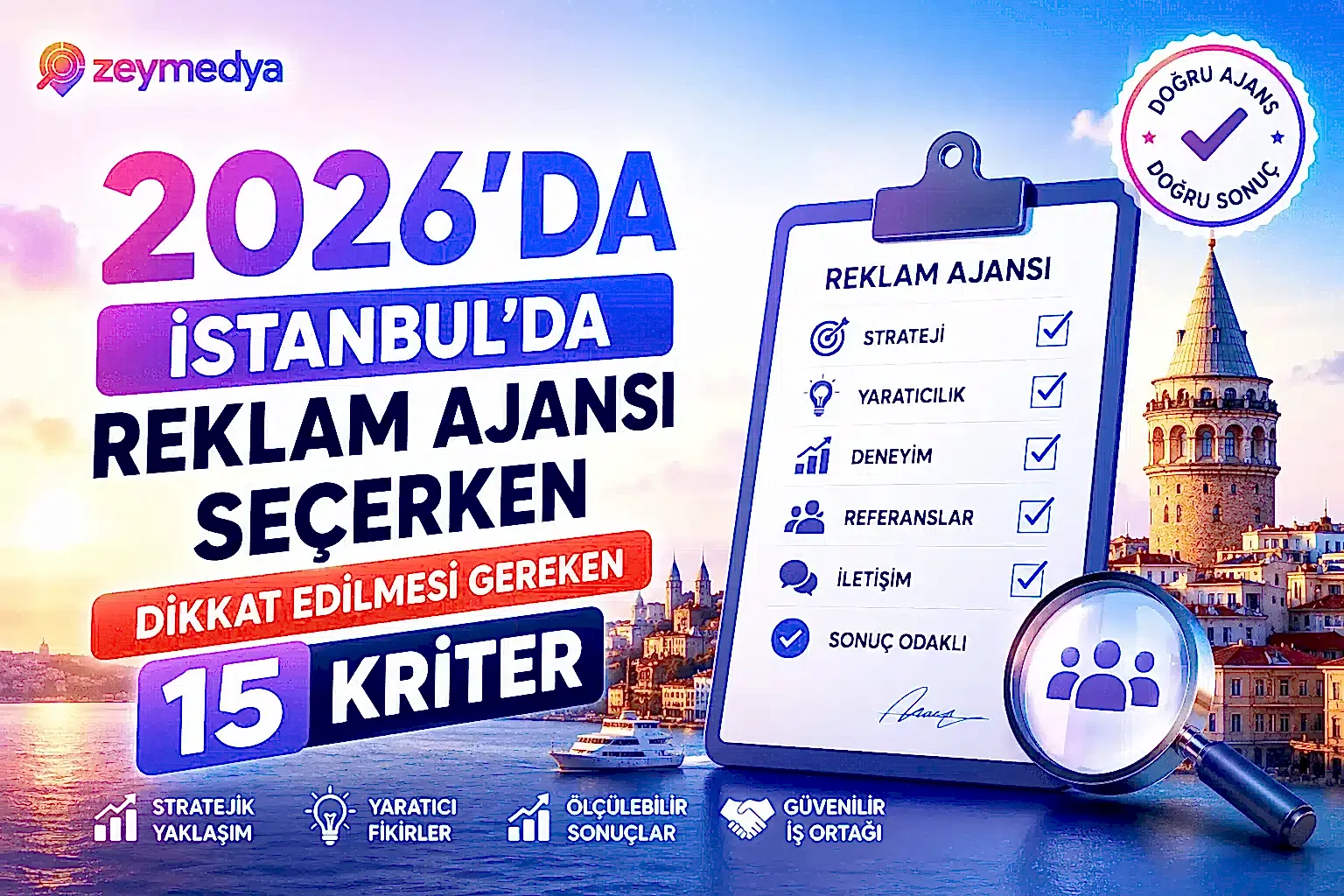 2026’da İstanbul’da Reklam Ajansı Seçerken Dikkat Edilmesi Gereken 15 Kriter